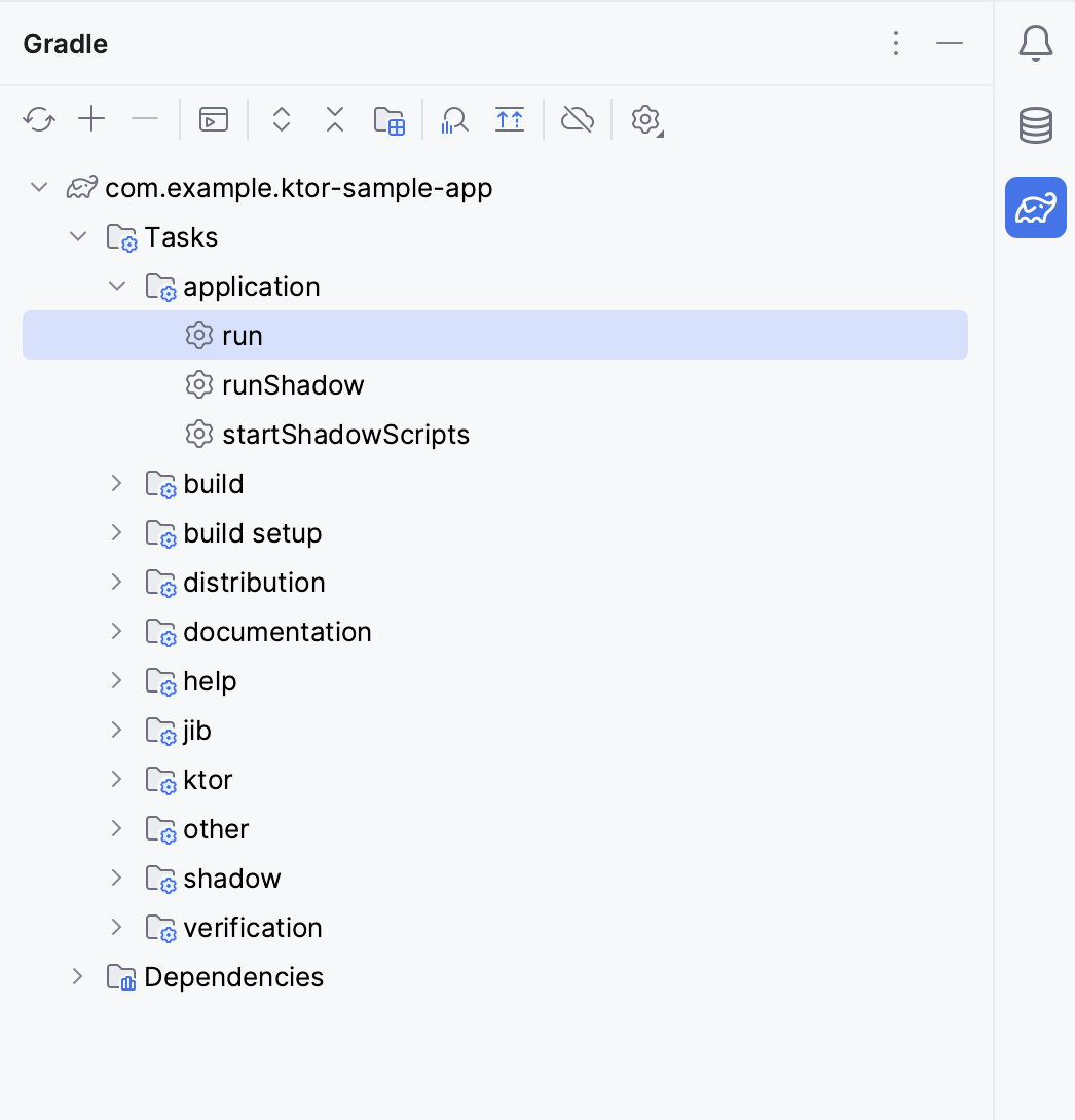 Gradle tab in IntelliJ IDEA