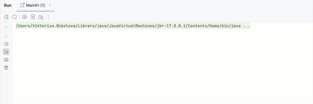 Client output incrementally displaying results