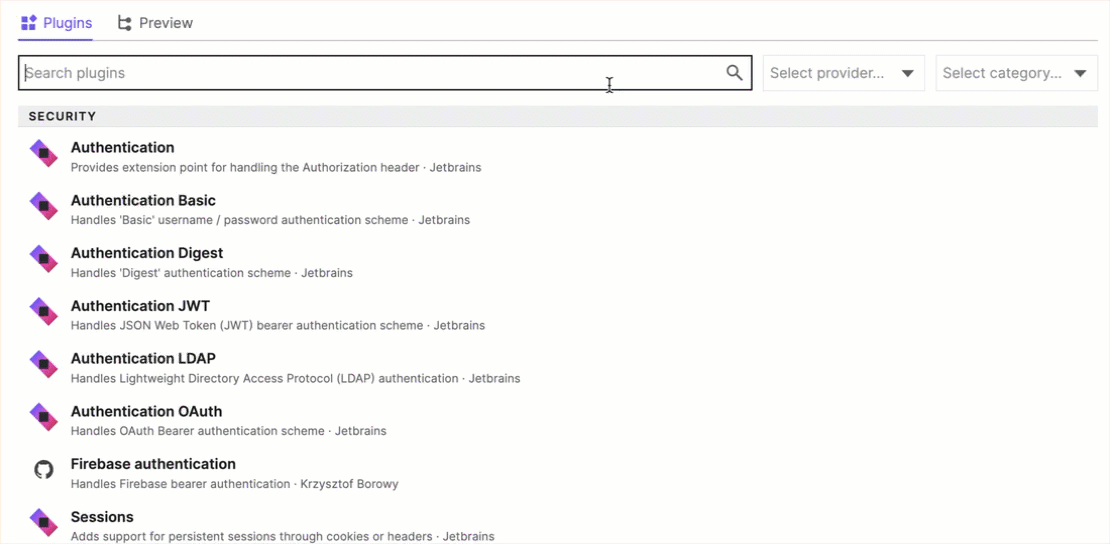 Adding plugins in the Ktor Project Generator