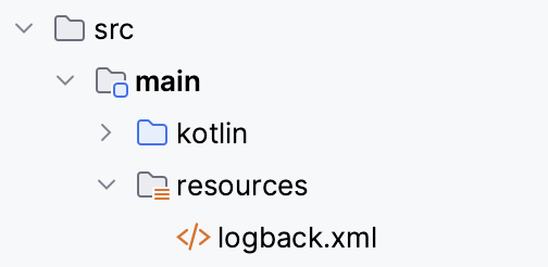 Ktor project resources folder structure Ktor project resources folder structure