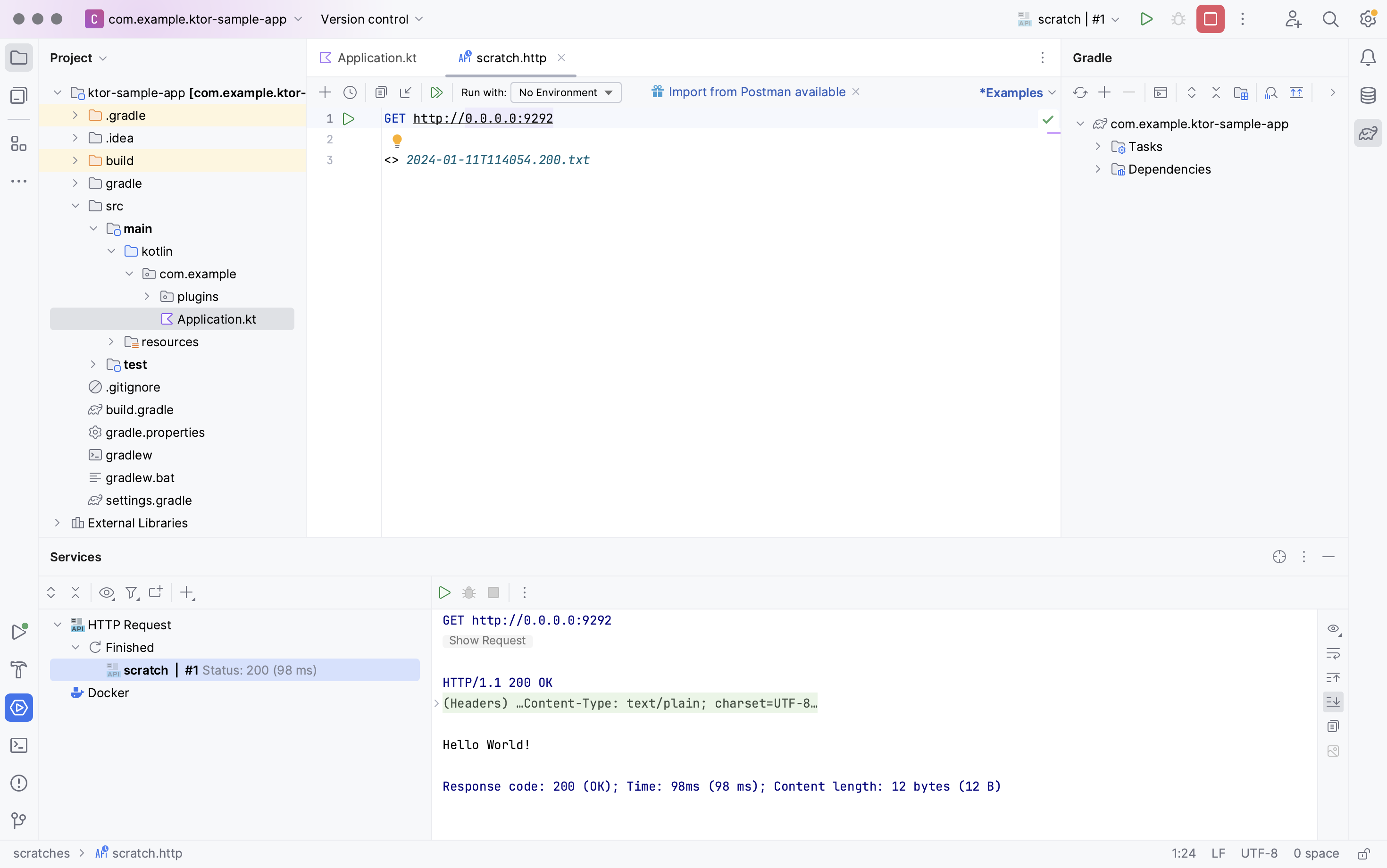 Testing port change with an HTTP request file in IntelliJ IDEA