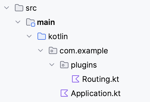 Ktor project src folder structure