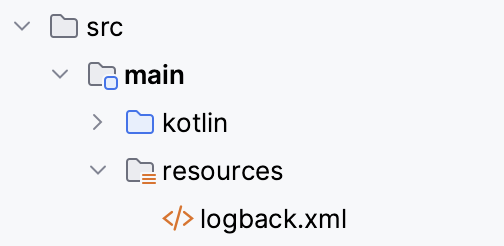 Ktor project resources folder structure