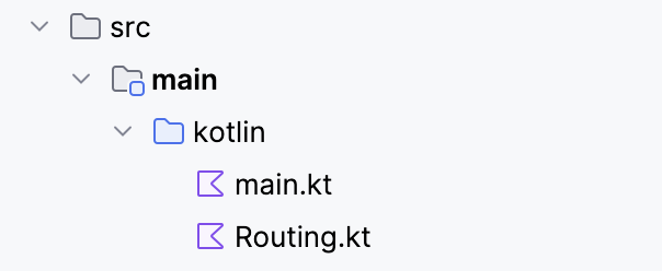 Ktor project src folder structure