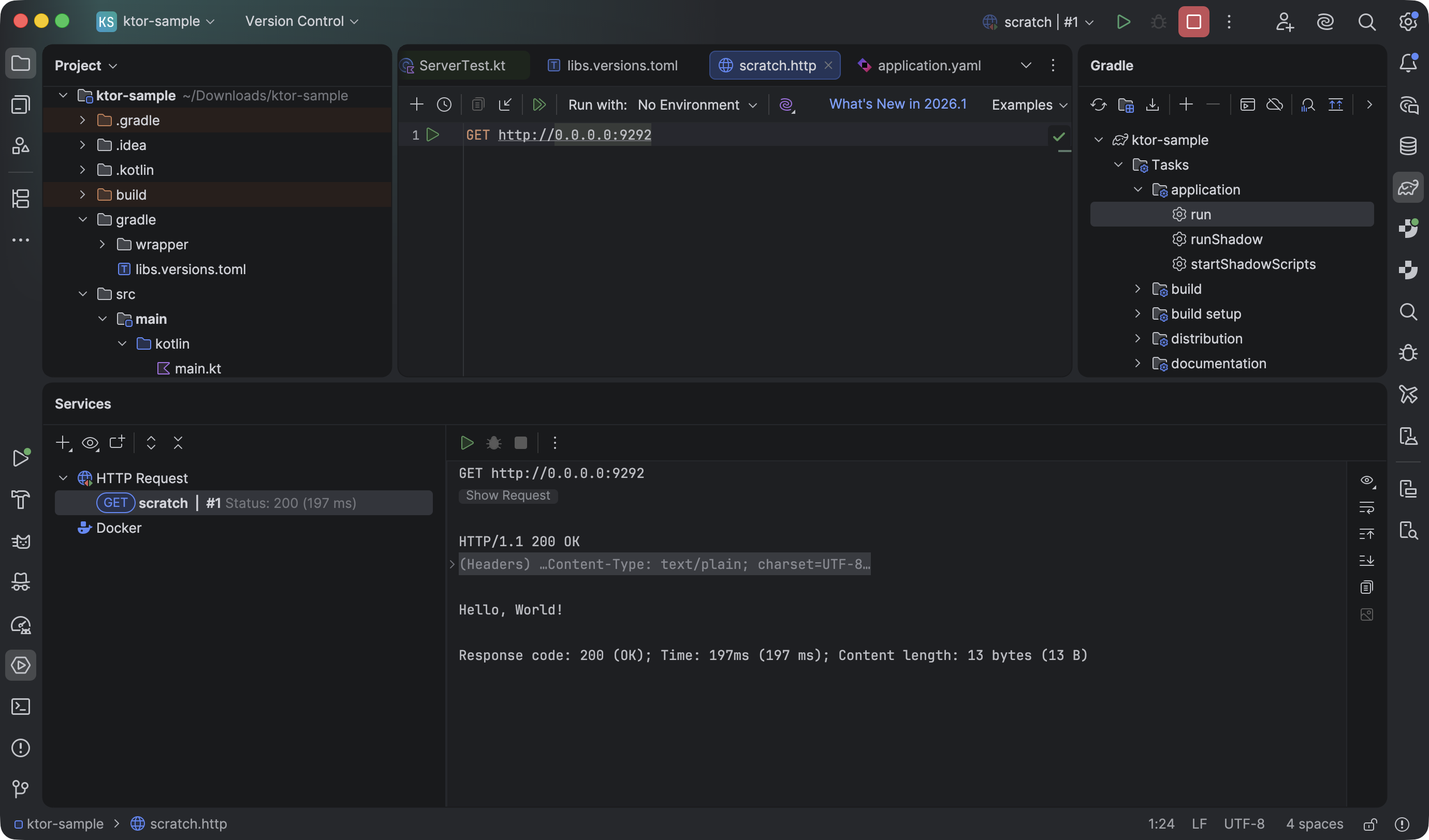 Create, open, and run a new Ktor project | Ktor Documentation